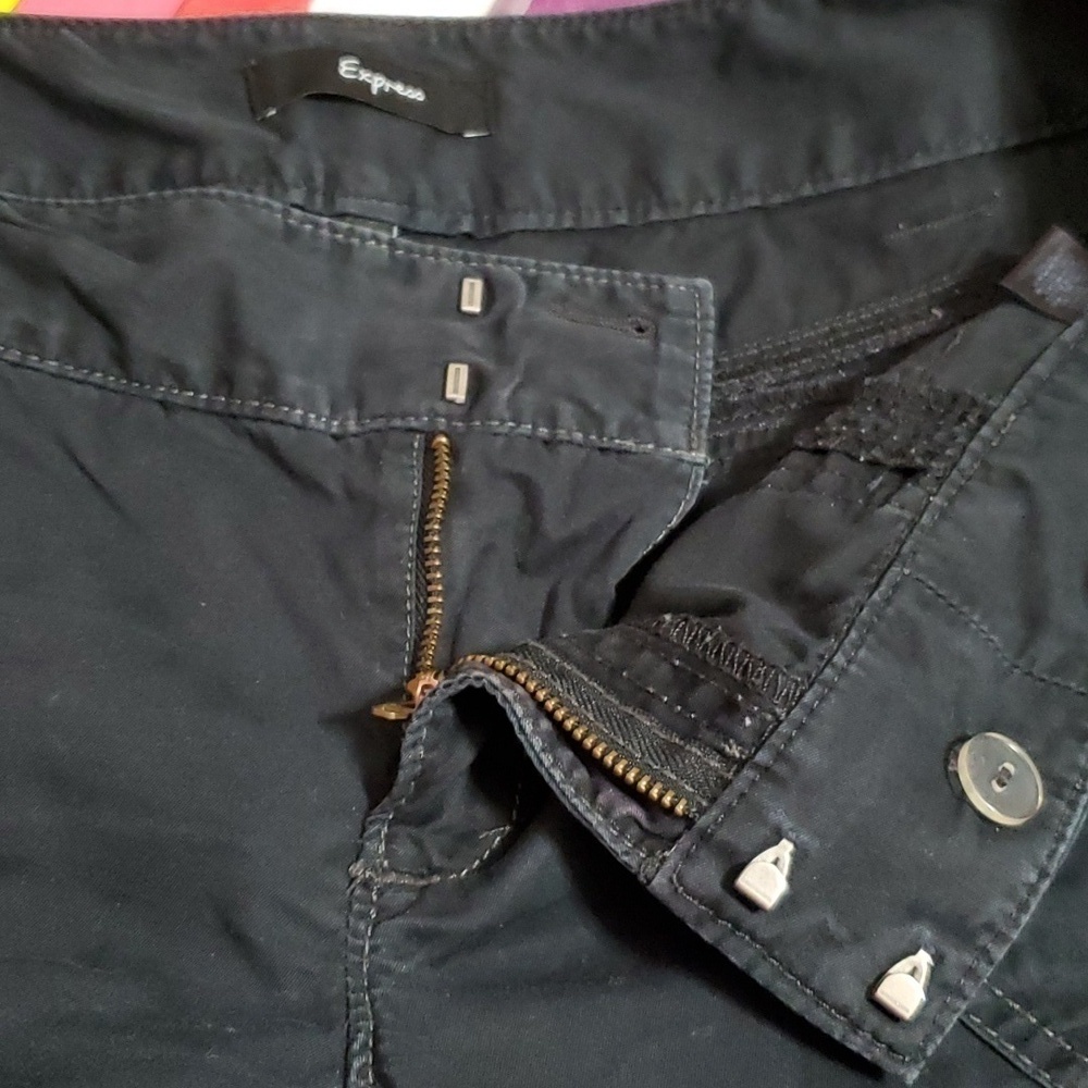Express Women's Black Capris Pants Size 6 - Picture 7 of 12